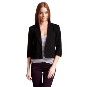 BCBGMAXAZRIA Jacket Natalia Cropped Blazer Jacket  Large